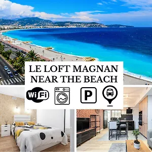 Apartament Le Loft Magnan - Ac- Pres - Wifi - Parking - Confort Et Moderne - Supermarches Et Tram Proches, Nicea